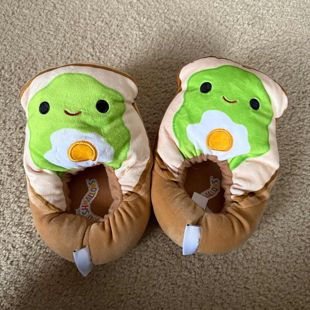Avocado Toast Squishmallow Slippers
